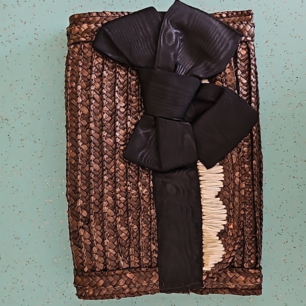 Felix Rey Straw Clutch